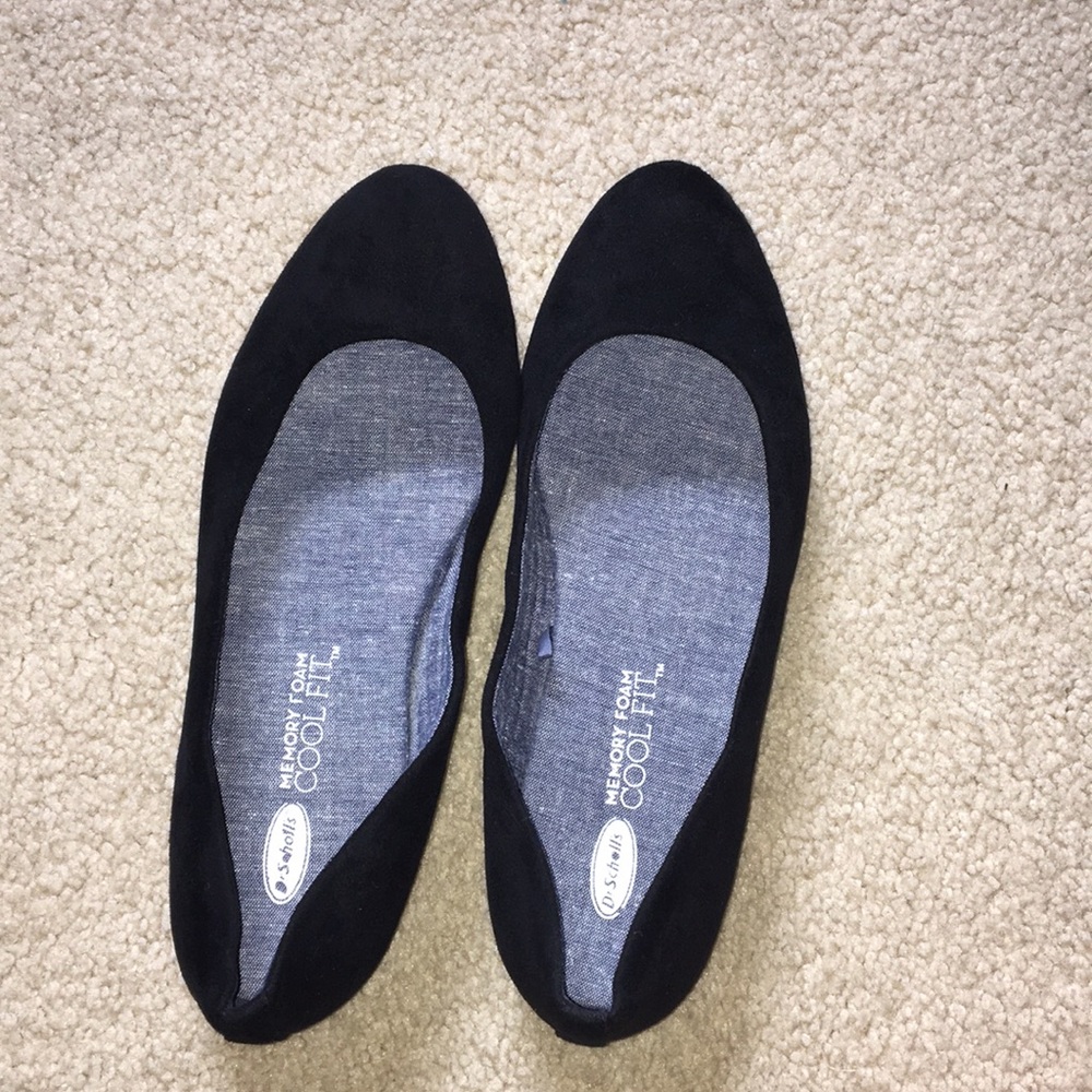 Dr. Scholls Memory Foam Black Flats